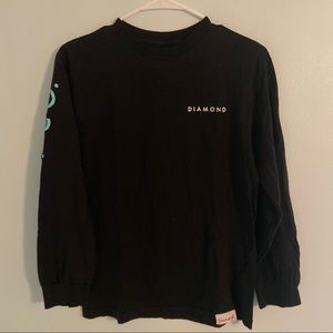 diamond supply co long sleeve t shirt - size small